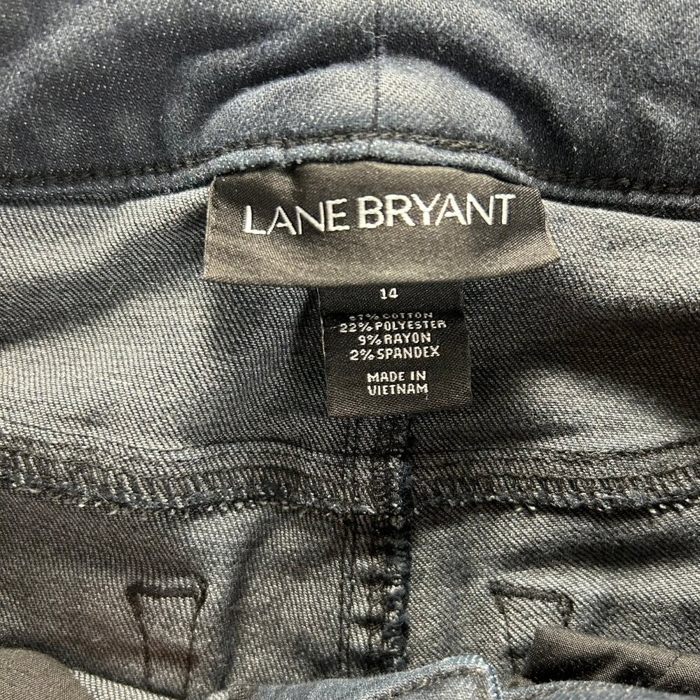 Lane Bryant Size 14 - Ankle Jeans - Dark Blue/Black - 5 Pocket - Picture 3 of 5